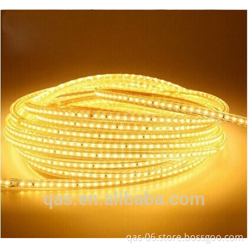 5730 LED Strip 220V High voltage led 5730 120 flexible strip light Power plug ww cw blue waterproof IP67